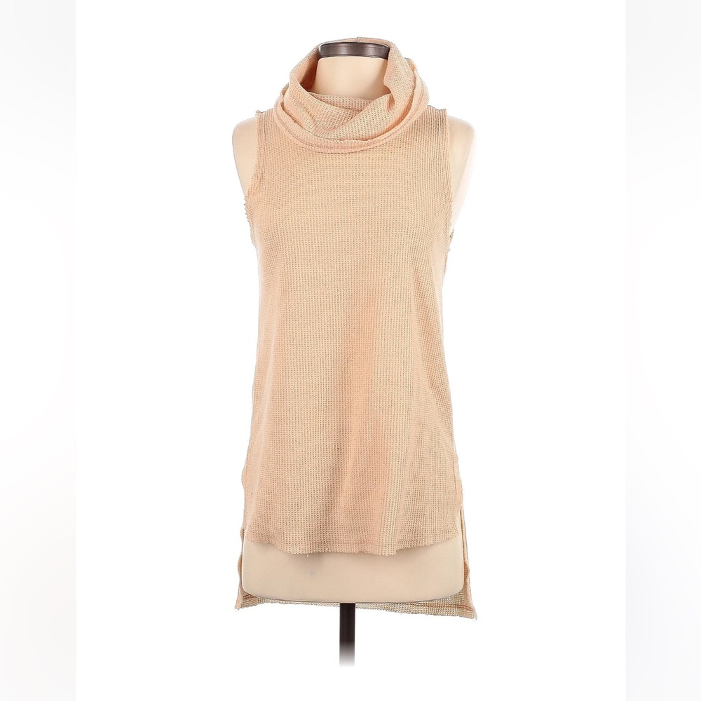 Sleeveless Cowl Neck Sweater - Cream